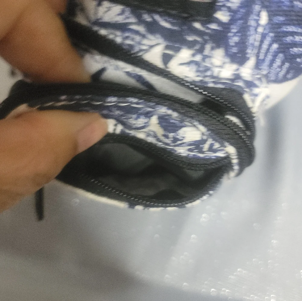 Jansport White and Blue Floral Mini Backpack Coin Backpack